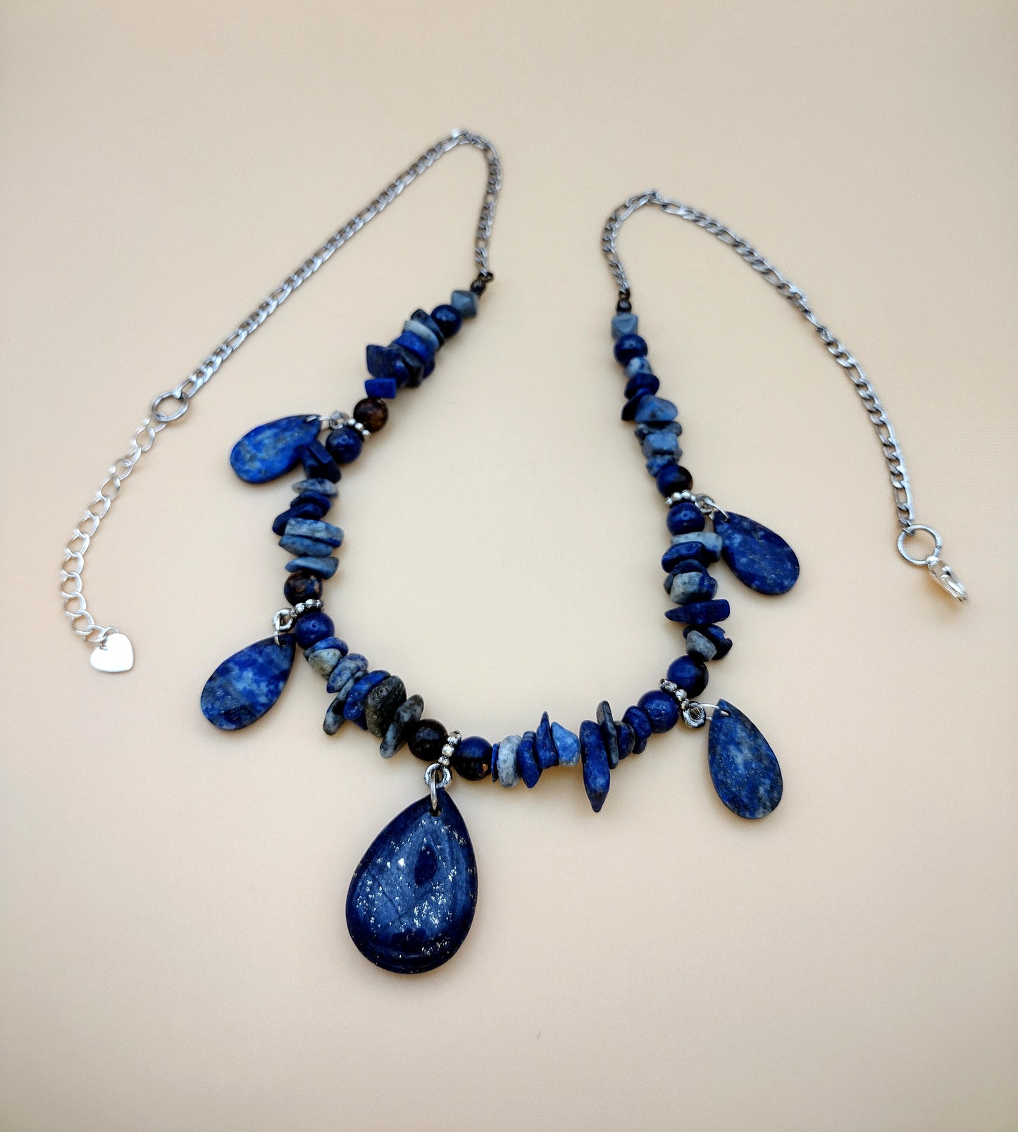 Midnight Tides - Lapis Lazuli Drop Necklace