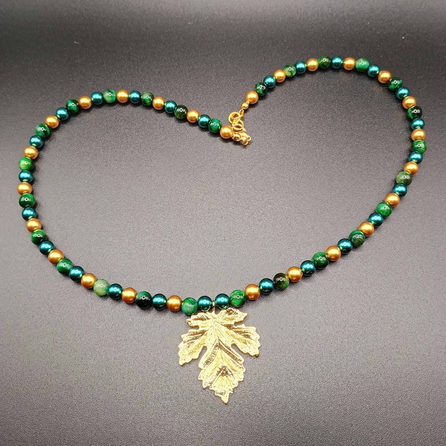 Verdant Gold Leaf Necklace