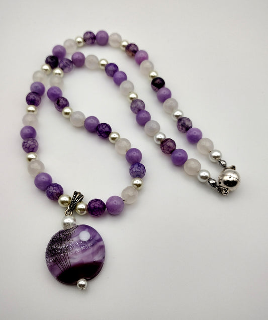 Violet Moonlight Necklace