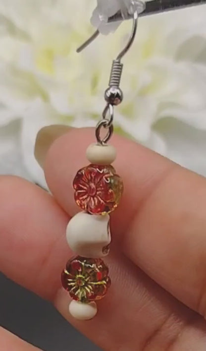 Skull & Blossom Earrings