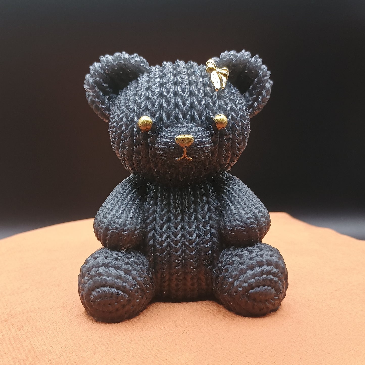 Woven Fur: Luxe Collection Textured Bear Figurines