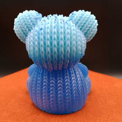 Woven Fur: Whimsy Collection Textured Bear Figurines