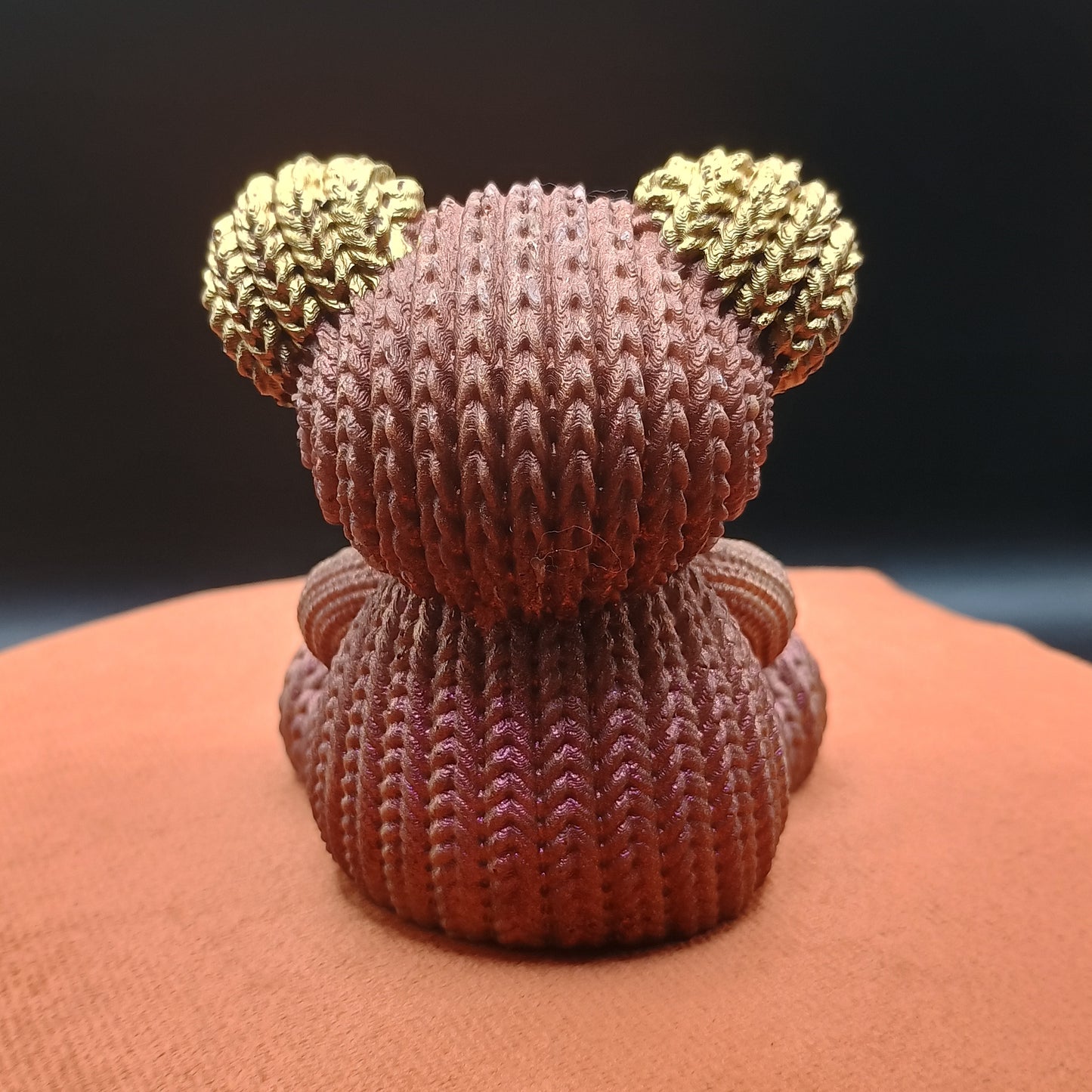 Woven Fur: Luxe Collection Textured Bear Figurines