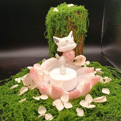 Spirit Kitsune Nine-Tailed Fox Figurine
