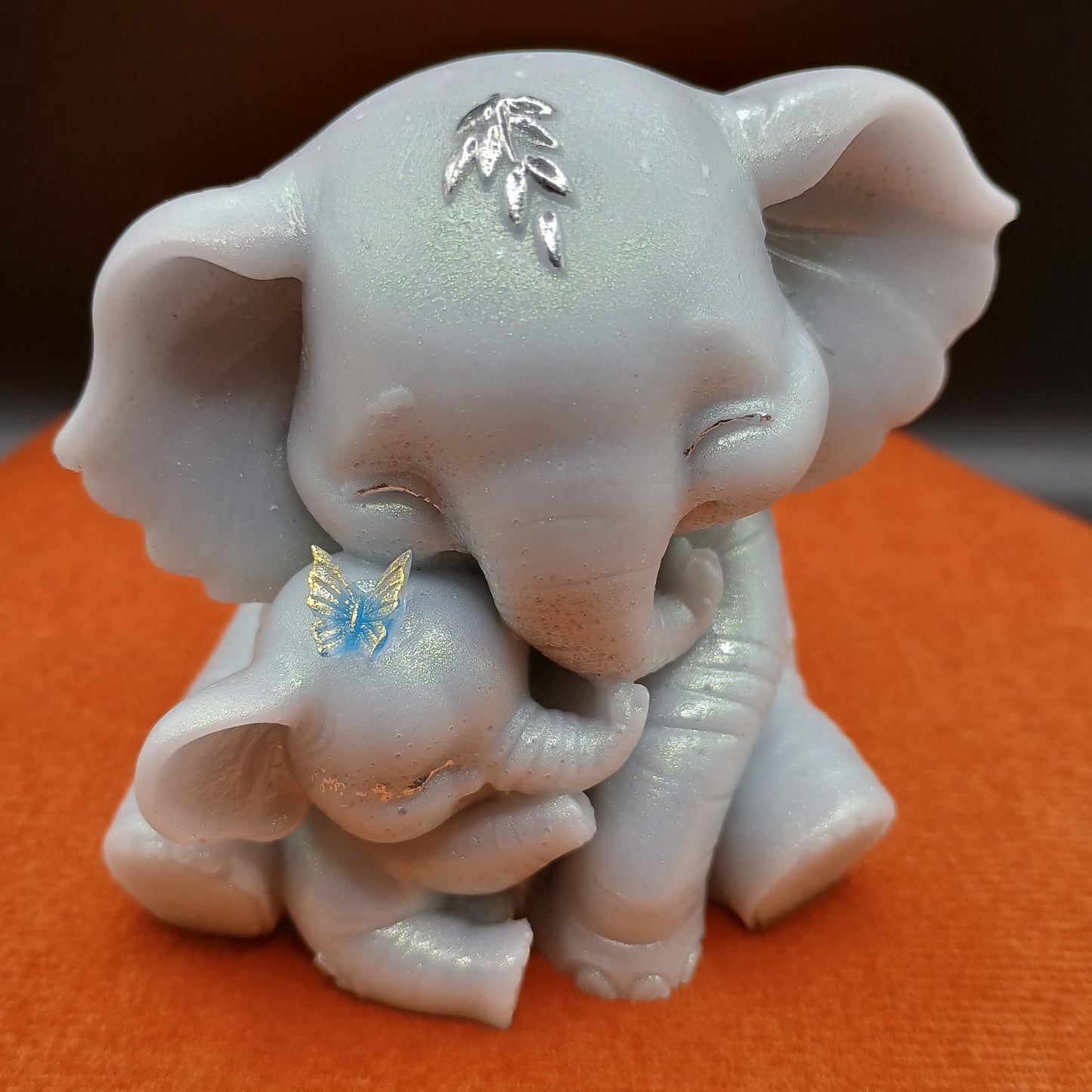Forever Close Mama & Baby Elephant Figurine