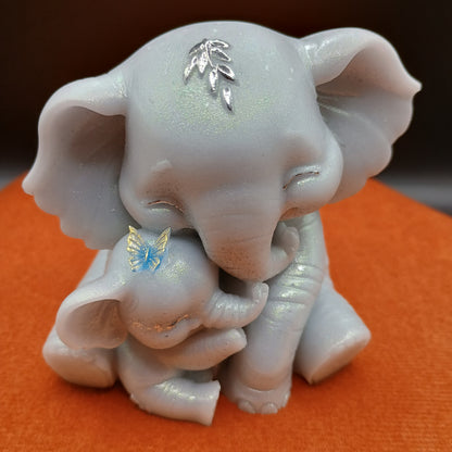Forever Close Mama & Baby Elephant Figurine